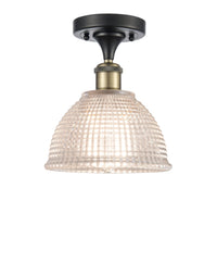 Edison Semi-Flush Mount Brushed Satin Nickel