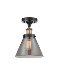 Edison Semi-Flush Mount 5.25 Brushed Nickel