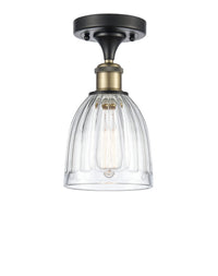Edison Semi-Flush Mount Brushed Satin Nickel