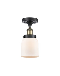 Edison Semi-Flush Mount Cast Brass Finish