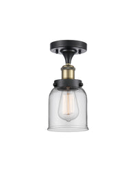 Edison Semi-Flush Mount Cast Brass Finish