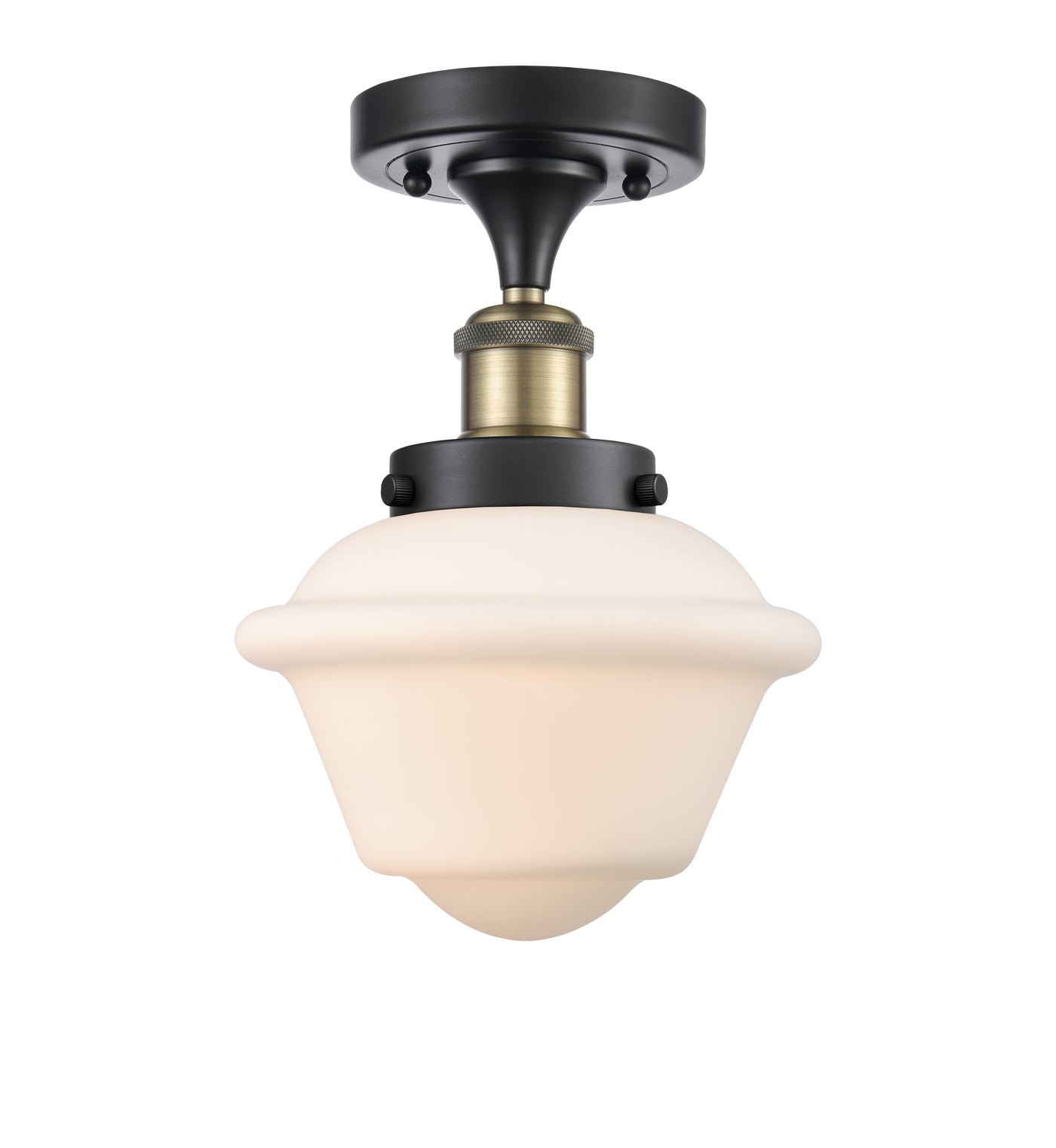 Edison Semi-Flush Mount Brushed Satin Nickel