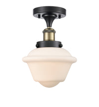 Edison Semi-Flush Mount Brushed Satin Nickel