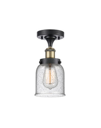 Edison Semi-Flush Mount Cast Brass Finish