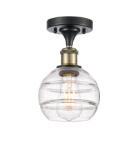 Edison Semi-Flush Mount Brushed Satin Nickel