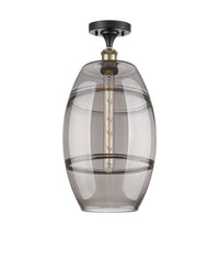 Edison Semi-Flush Mount Brushed Nickel