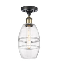 Edison Semi-Flush Mount Brushed Satin Nickel