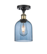 Edison Semi-Flush Mount Brushed Satin Nickel