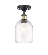 Edison Semi-Flush Mount Brushed Satin Nickel