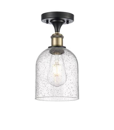 Bella 6-Inch 1-Light Semi-Flush Mount 11.5-Inch High