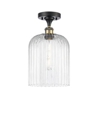 Edison Semi-Flush Mount Brushed Satin Nickel