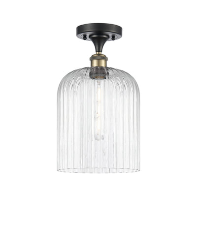 Edison Semi-Flush Mount Brushed Satin Nickel