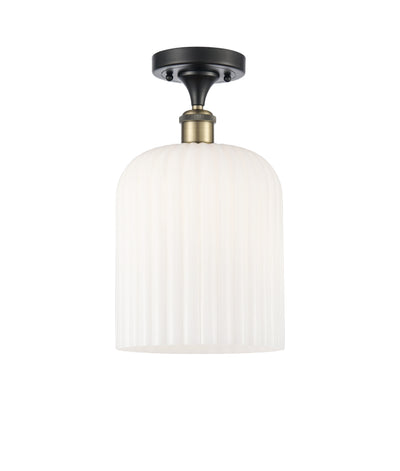 Edison Semi-Flush Mount Brushed Satin Nickel