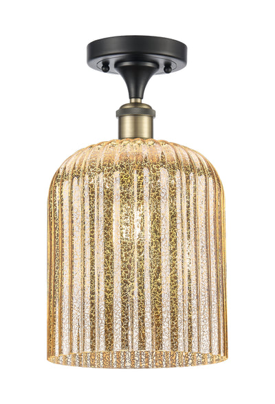 Edison Semi-Flush Mount Brushed Satin Nickel