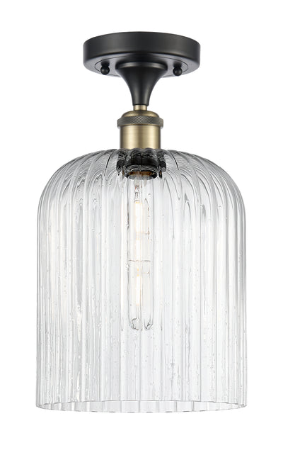 Edison Semi-Flush Mount Brushed Satin Nickel
