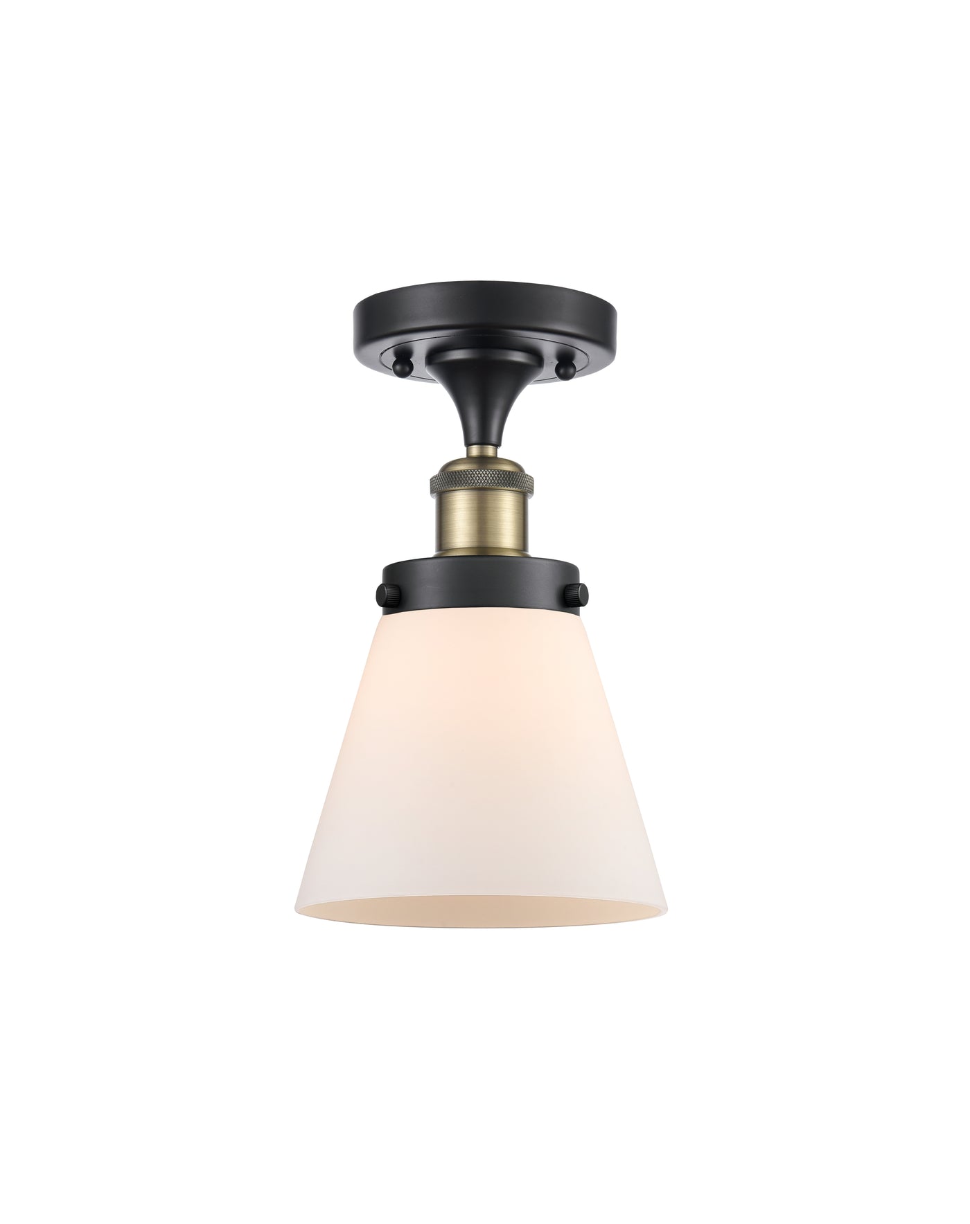 Edison Semi-Flush Mount Brushed Satin Nickel