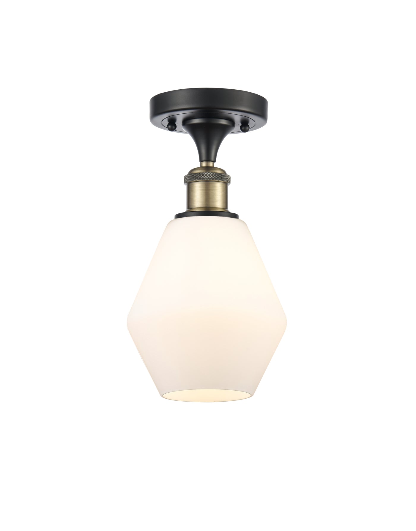 Edison Semi-Flush Mount Brushed Nickel