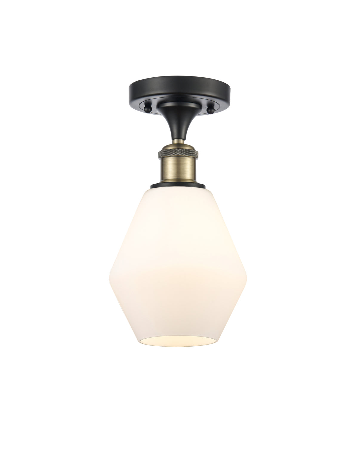 Cindyrella 6-Inch 1-Light Semi-Flush Mount 11.5-Inch High