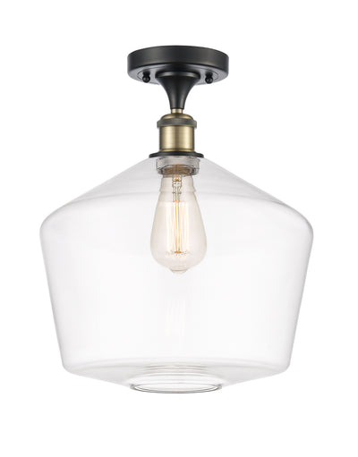 Cindyrella 12-Inch 1-Light Semi-Flush Mount 15-Inch High