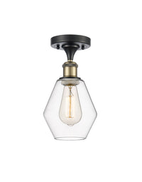 Edison Semi-Flush Mount Brushed Nickel