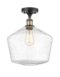 Edison Semi-Flush Mount Brushed Nickel