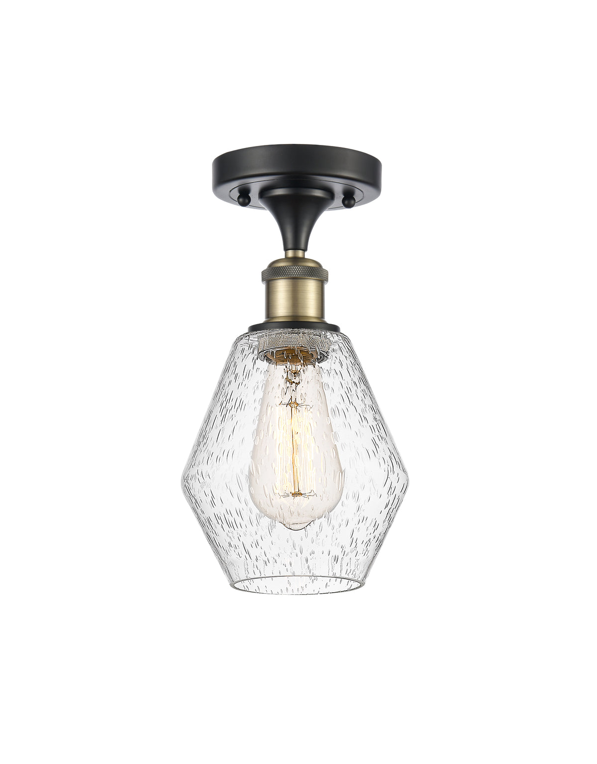 Cindyrella 6-Inch 1-Light Semi-Flush Mount 11.5-Inch High