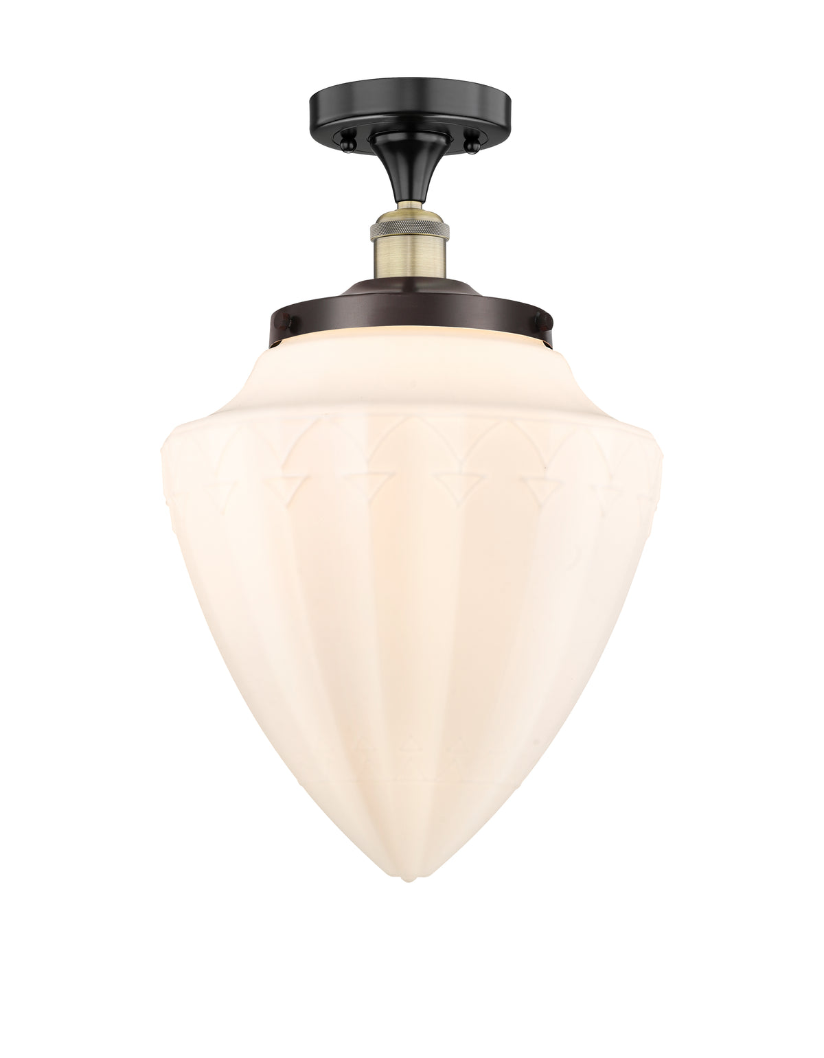 Bridgeton 16-Inch 1-Light Semi-Flush Mount 18.125-Inch High