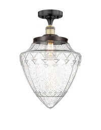 Edison Semi-Flush Mount Brushed Satin Nickel
