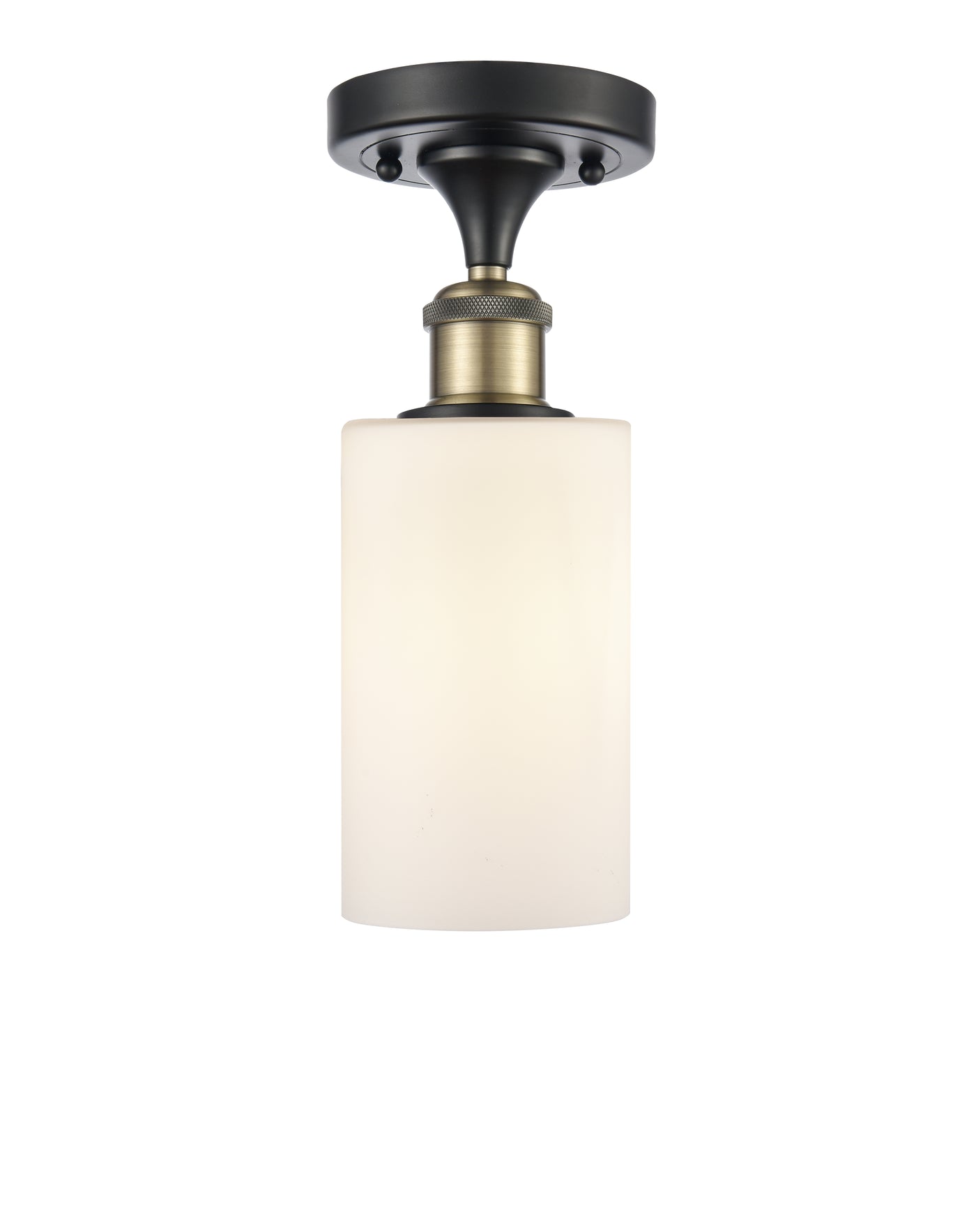 Edison Semi-Flush Mount Brushed Satin Nickel