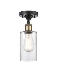 Edison Semi-Flush Mount Brushed Satin Nickel