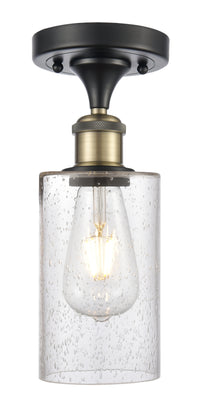 Edison Semi-Flush Mount Brushed Satin Nickel
