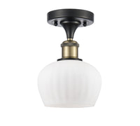 Edison Semi-Flush Mount Brushed Satin Nickel