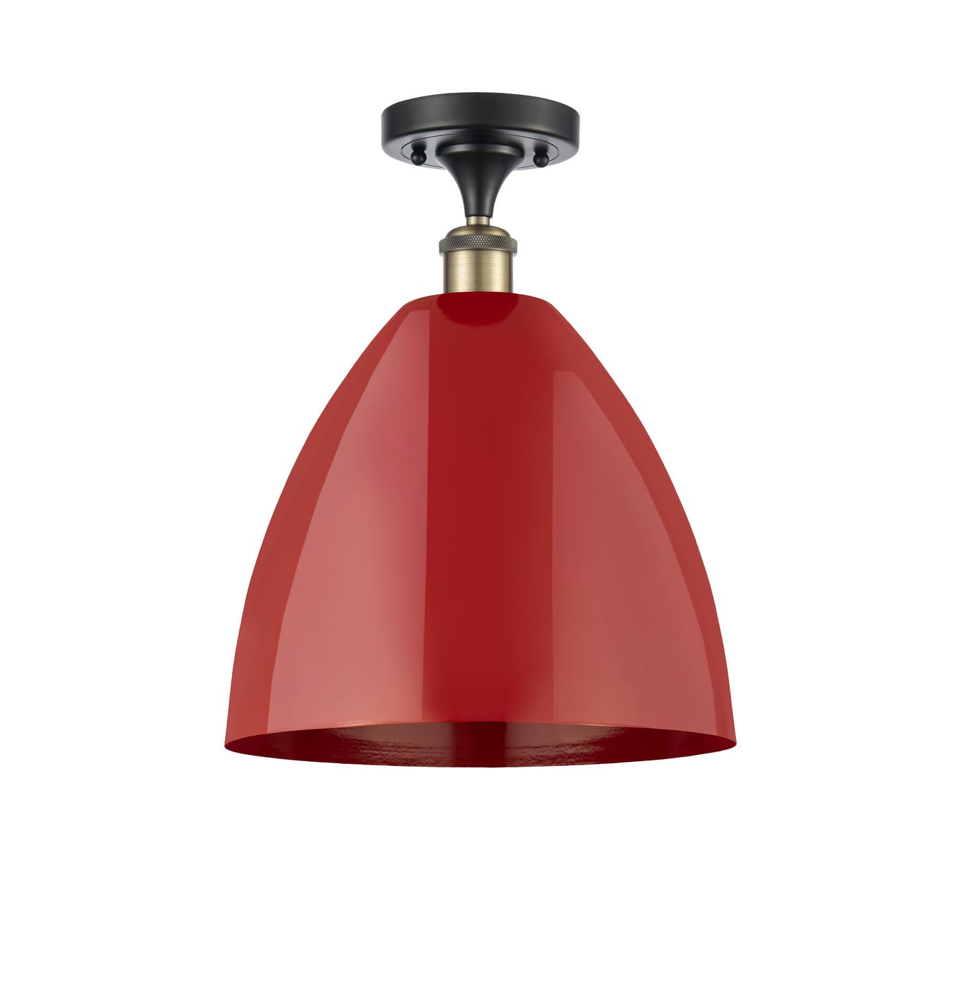 Edison Semi-Flush Mount Brushed Nickel