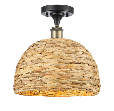 Edison Semi-Flush Mount Brushed Satin Nickel