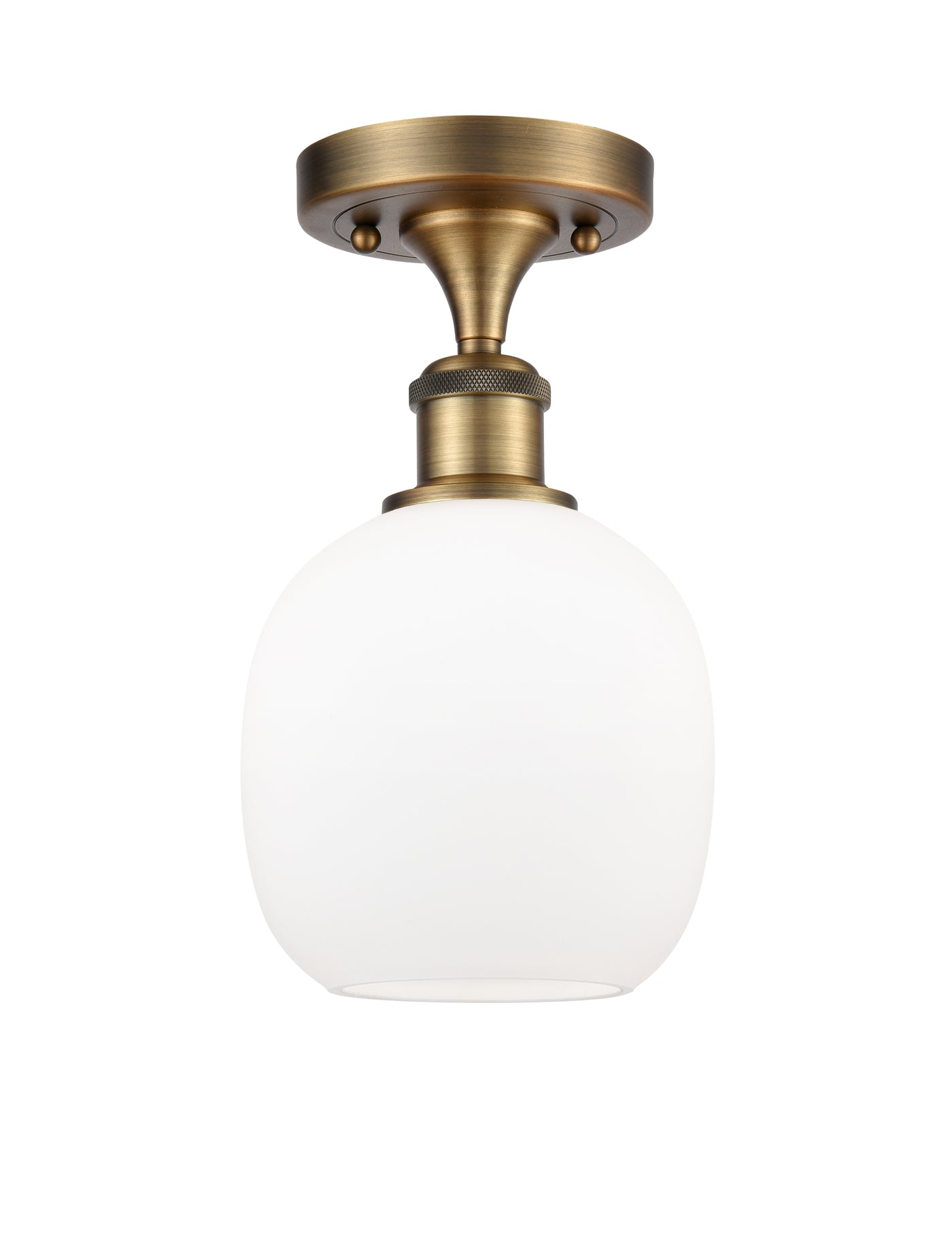 Edison Semi-Flush Mount Brushed Satin Nickel