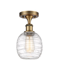 Edison Semi-Flush Mount Brushed Nickel