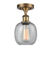 Edison Semi-Flush Mount Brushed Satin Nickel