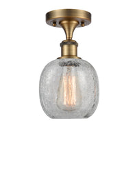 Edison Semi-Flush Mount Brushed Satin Nickel