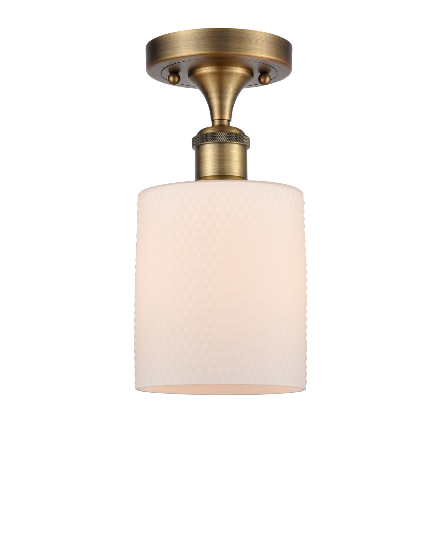 Edison Semi-Flush Mount Brushed Satin Nickel