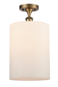 Edison Semi-Flush Mount Brushed Satin Nickel