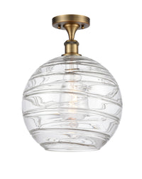 Edison Semi-Flush Mount Brushed Satin Nickel
