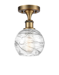 Edison Semi-Flush Mount Brushed Nickel