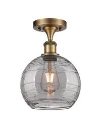 Edison Semi-Flush Mount Brushed Satin Nickel