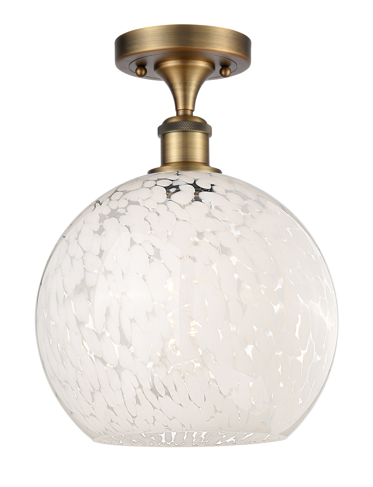 10-Inch 1-Light Semi-Flush Mount 13.75-Inch High Dimmable