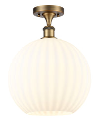 Edison Semi-Flush Mount Brushed Satin Nickel