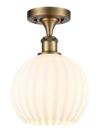 Edison Semi-Flush Mount Brushed Satin Nickel
