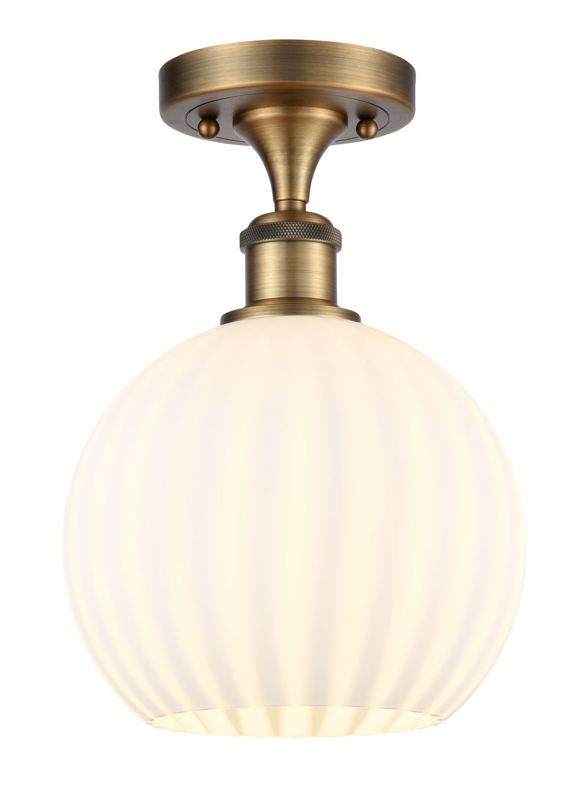 8-Inch 1-Light Semi-Flush Mount 12-Inch High