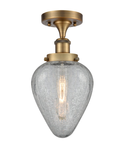 Edison Semi-Flush Mount Brushed Satin Nickel