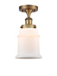 Edison Semi-Flush Mount Brushed Satin Nickel