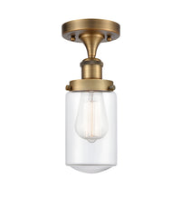 Edison Semi-Flush Mount Brushed Satin Nickel